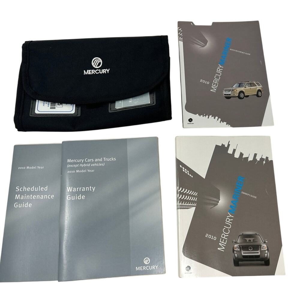 2010 Mercury Mariner Pouch Reference User Guide, Owner's Guide & More